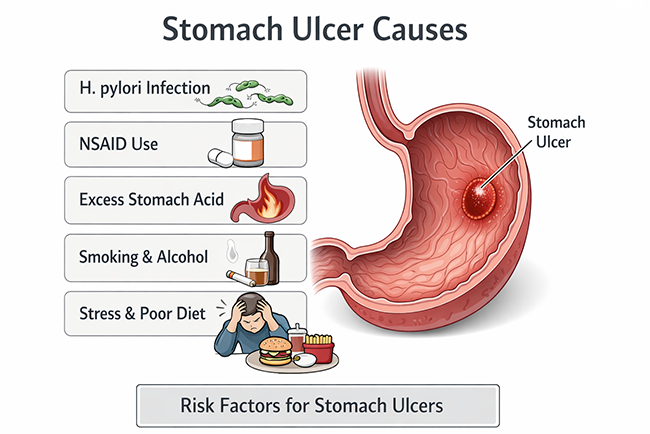 stomach ulcer causes