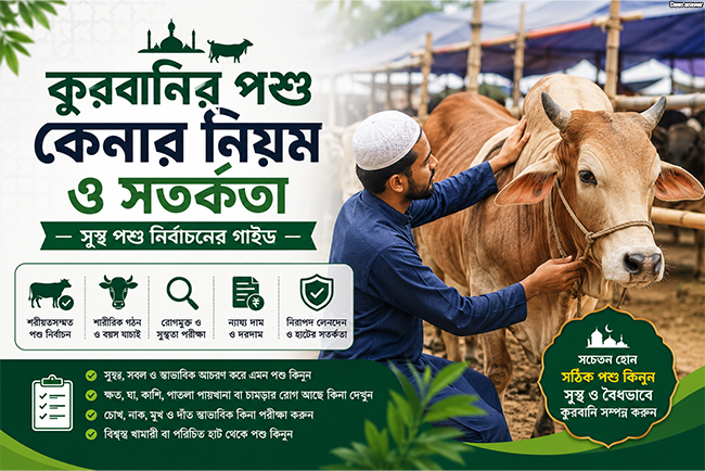 কুরবানির পশু কেনার নিয়ম