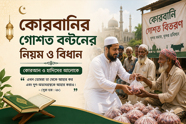 কোরবানির গোশত বণ্টনের