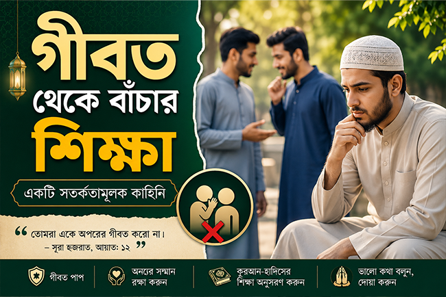 গীবত থেকে বাঁচার শিক্ষা
