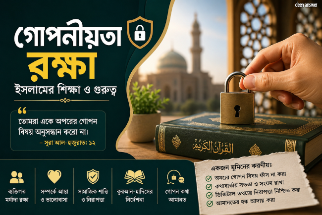 গোপনীয়তা রক্ষা: ইসলামের শিক্ষা ও গুরুত্ব