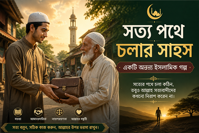 সত্য পথে চলার সাহস